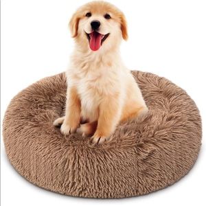 New SURFLINE Round Dog Bed Indoor Cat Bed Donut Calming for Dogs for Medium Smal